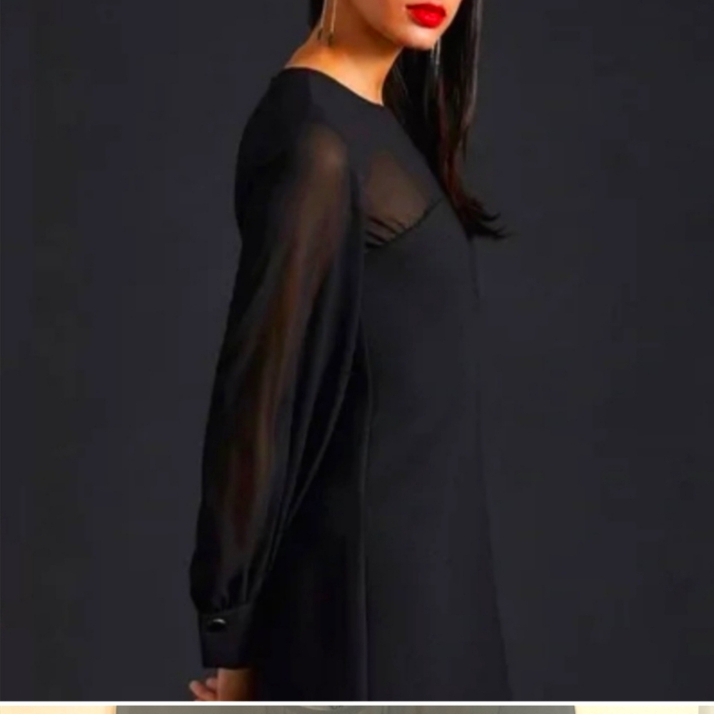 Anthropologie Black Mini Dress